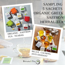 Load image into Gallery viewer, 5 sachets of organic Greek saffron herbal tea
