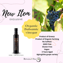 Load image into Gallery viewer, Organic Balsamic Vinegar, 250ml, 3 years aged, Non GMO, No Sulfites added