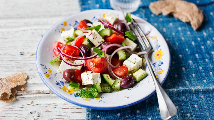 Marinated Greek feta-cheese with extra virgin olive oil [Home-made, Organic]