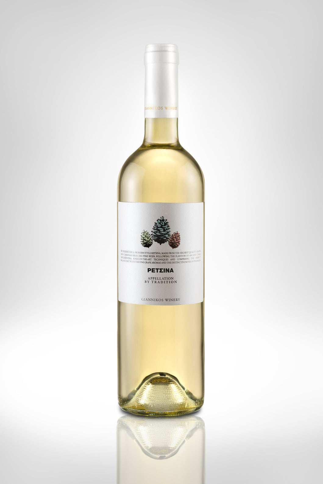 Retsina, Organic White Wine, Appellation by Tradition