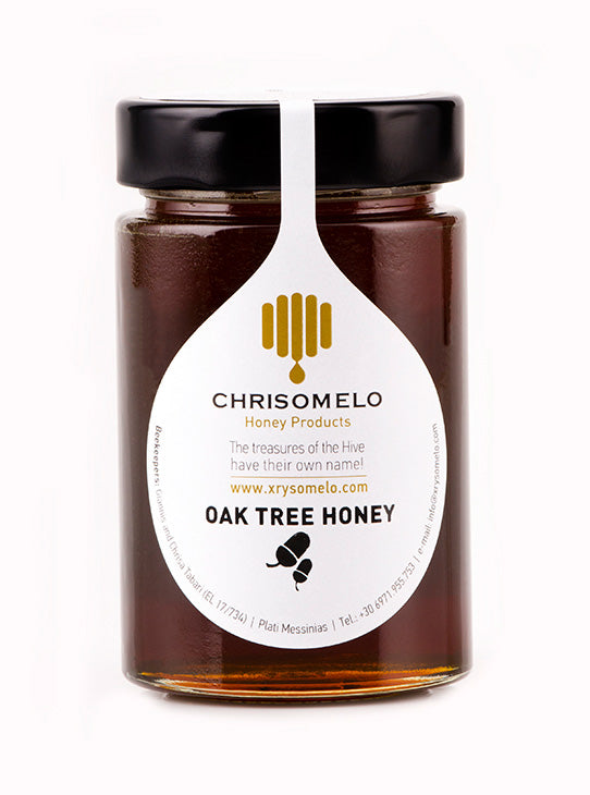 Oak Tree Honey, 480g, Chrisomelo Greek Honey