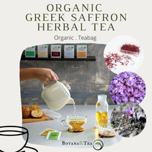 Load image into Gallery viewer, 5 sachets of organic Greek saffron herbal tea